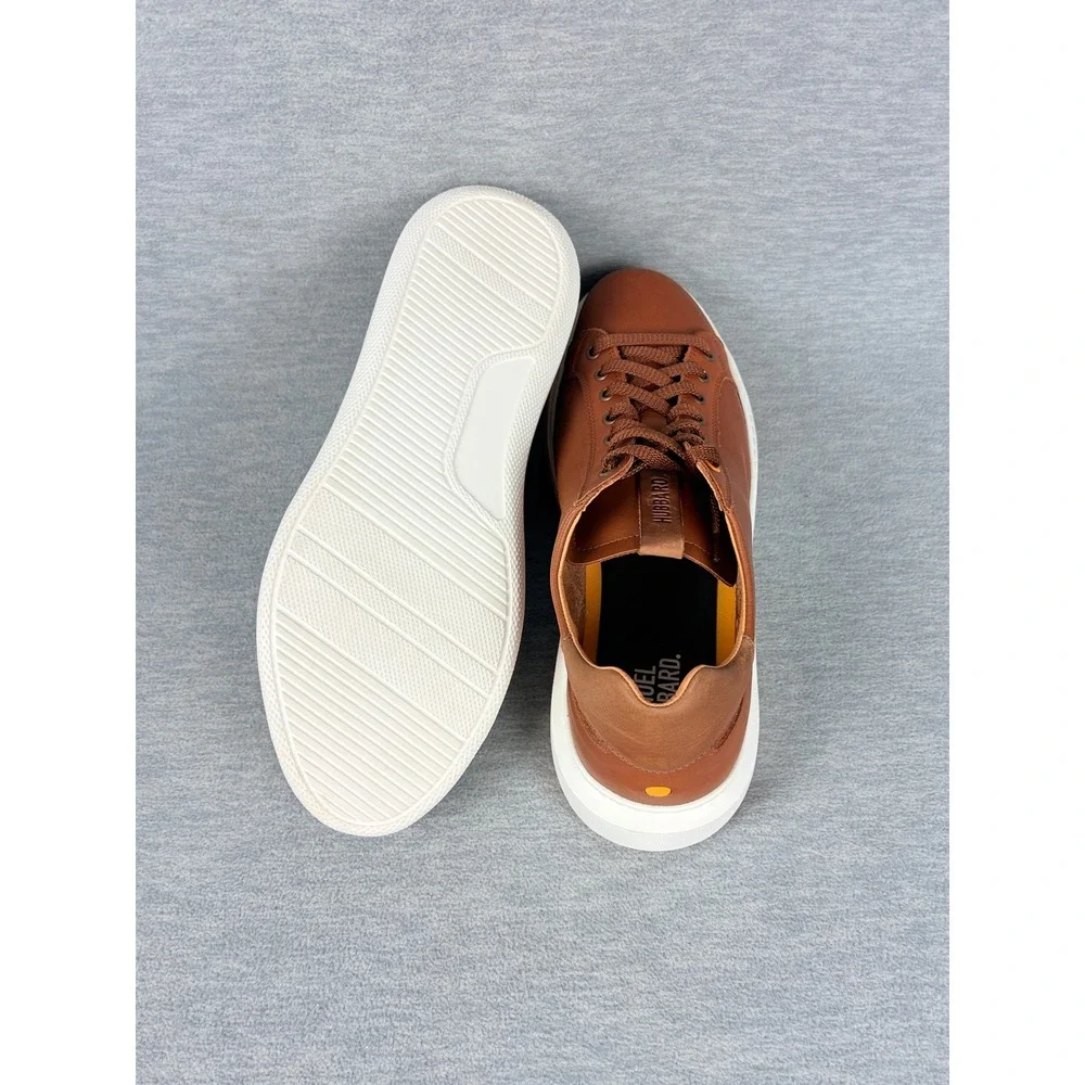 Samuel Hubbard Sunset Sneakers Mens 10.5 Brown Tan Leather Lightweight Comfort
